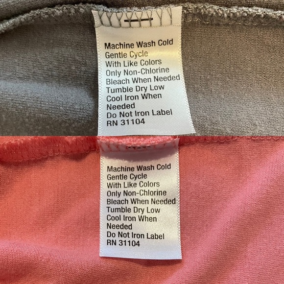 New Directions PJS Intimates 2PC Orange & Gray Pullover Top, Capri Bottom Sz Lg - Picture 12 of 12